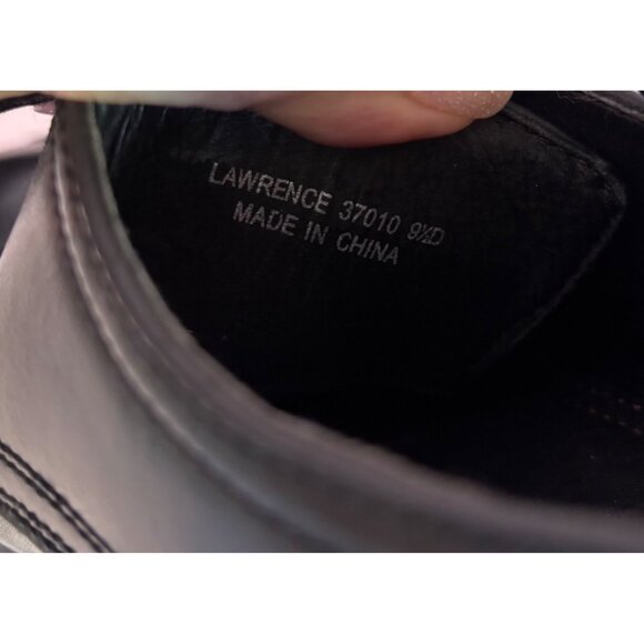 Robert Wayne Men's Black Leather Oxford Lace Up Dress Shoes Size 9.5D Classic - Picture 6 of 8